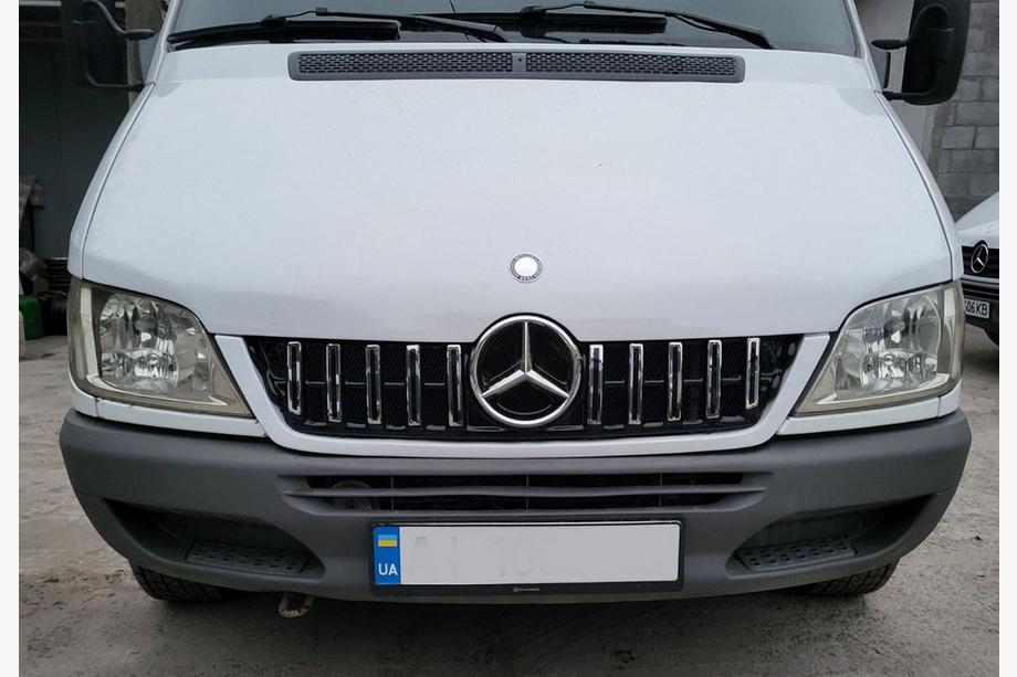 Mercedes Sprinter W901/902/903/904/905 1995–2006 Front Grille GT Panamericana Chrome Eco (CDI, 2002-2006) Image