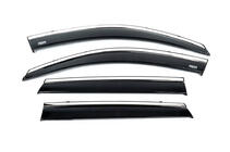 Kia Sorento II XM 2009-2014 Window deflectors with chrome trim (4 pcs, Niken) photo 4