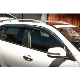 Window deflectors with chrome trim (4 pcs, Niken) Kia Sorento II XM 2009-2014 photo 1