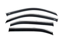 Honda eNP1 2022- Window deflectors with chrome trim (4 pcs, Niken) photo 2