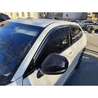 Window deflectors with chrome trim (4 pcs, Niken) photo 4