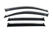 Skoda Kamiq 2019- Window deflectors with chrome trim (2019-2023, 4 pcs, Niken) photo 2