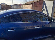 Renault Fluence 2009-2016 Window deflectors with chrome trim (4 pcs, Niken) photo 6
