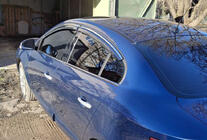 Renault Fluence 2009-2016 Window deflectors with chrome trim (4 pcs, Niken) photo 4