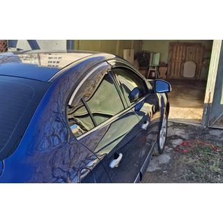 Window deflectors with chrome trim (4 pcs, Niken) photo 3