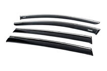 Dacia Sandero 2021- Window deflectors with chrome trim (4 pcs, Niken) photo 2