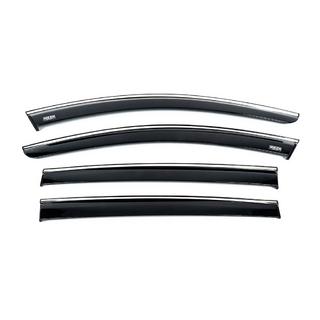 Window deflectors with chrome trim (4 pcs, Niken) photo 1