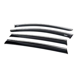 Window deflectors with chrome trim (4 pcs, Niken) photo 2