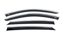 Opel Astra L 2022- Window deflectors with chrome trim (4 pcs, Niken) photo 1