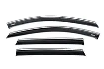 Hyundai I-20 2020- Window deflectors with chrome trim (4 pcs, Niken) photo 1