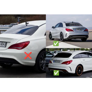 Premium Mud Flaps for CLA45 (4 pcs) photo 2