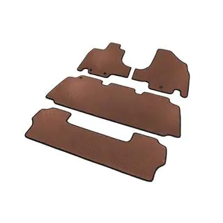Floor Mats (3 Rows, EVA, Brown) photo 2