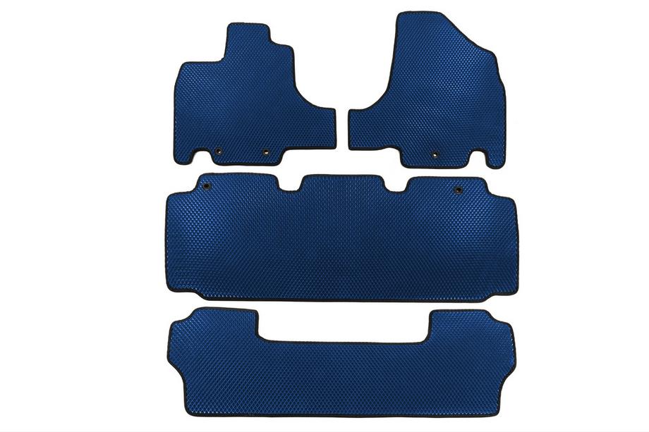 Honda Odyssey 2010–2017 Floor Mats (3 Rows, EVA, Blue) Image