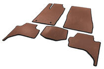 Fiat Fullback 2016- EVA Floor Mats (Brown) photo 2