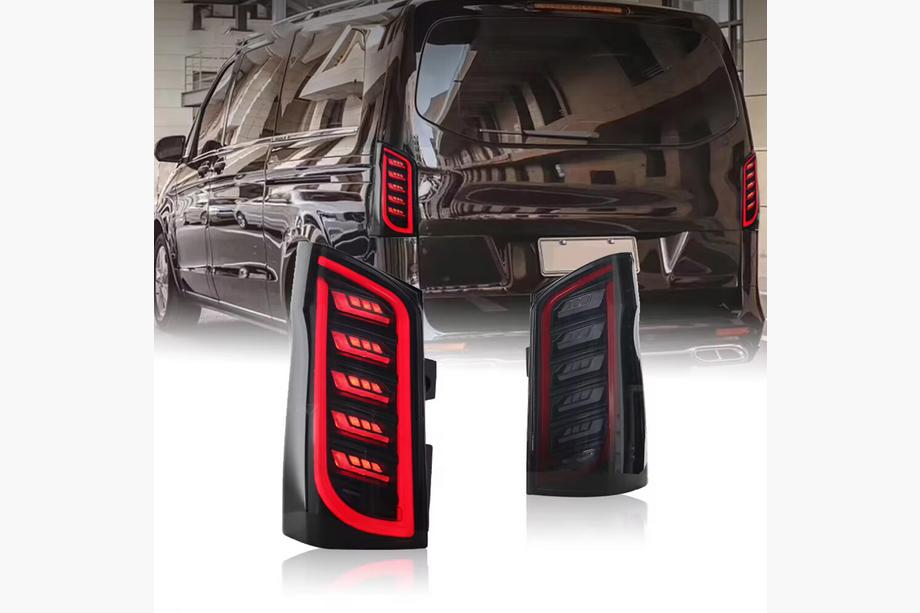 Mercedes Vito/V-class W447 2014- Black Tail Lights (for Vito, 2 pcs) Image