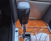 Toyota Land Cruiser Prado 150 2009-2023 Gear Shift Knob (Black Leather + Carbon) photo 2