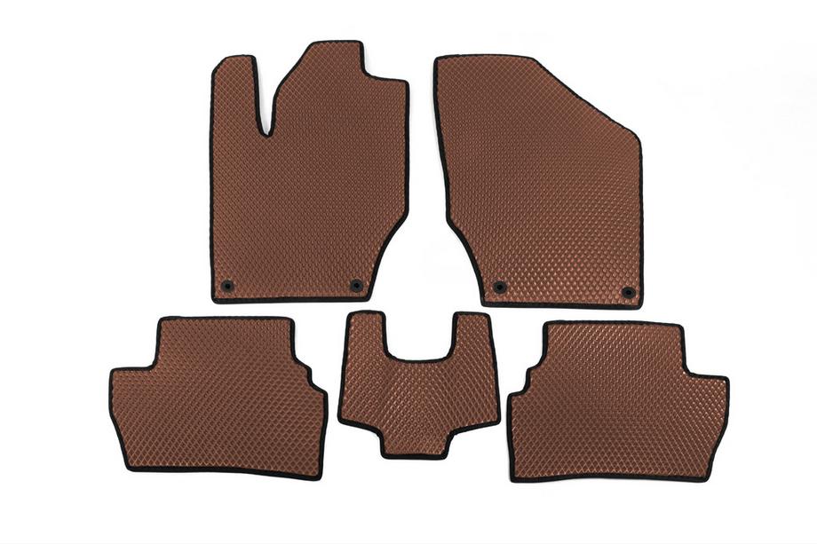 Peugeot 308 2007-2013 EVA Floor Mats (Brown) Image