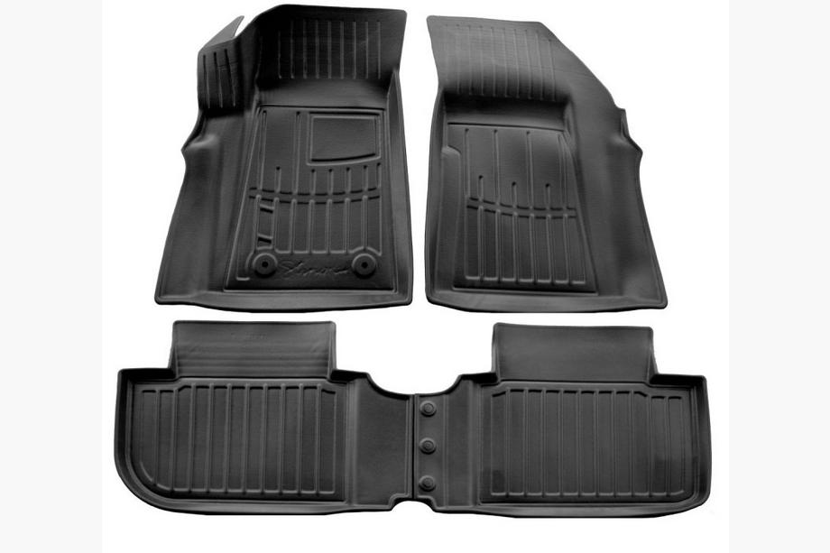 Chevrolet Menlo 2021-2023 Stingray 3D Rubber Floor Mats (4 pcs) Image