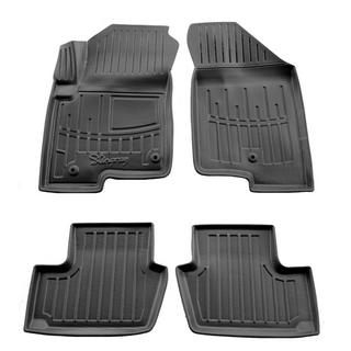 Stingray 3D Rubber Floor Mats (4 pcs, two clips on driver side) Jeep Compass 2006-2016