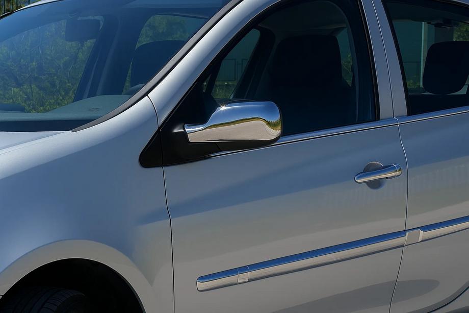 Renault Clio III 2005-2012 Exterior Window Trim Stainless Steel (4 pcs) Carmos - Turkish Stainless Steel Image