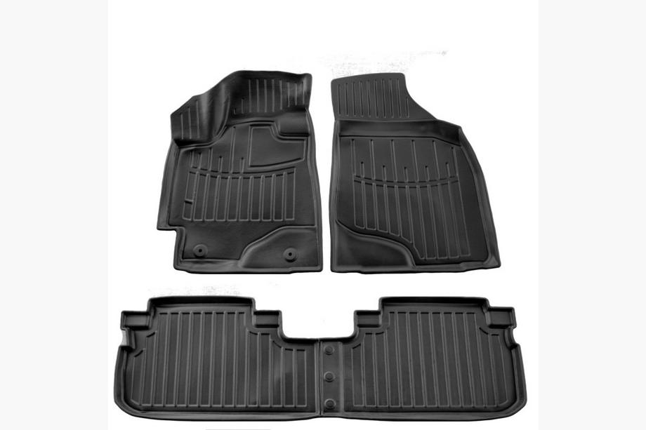 Toyota Highlander 2008-2013 Stingray 3D Rubber Floor Mats (4 pcs) Image