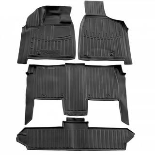Stingray 3D Rubber Floor Mats (4 pcs) Dodge Grand Caravan V 2008-2020