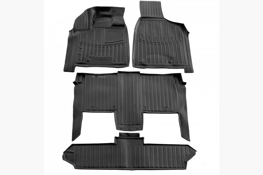 Dodge Grand Caravan V 2008-2020 Stingray 3D Rubber Floor Mats (4 pcs) Image
