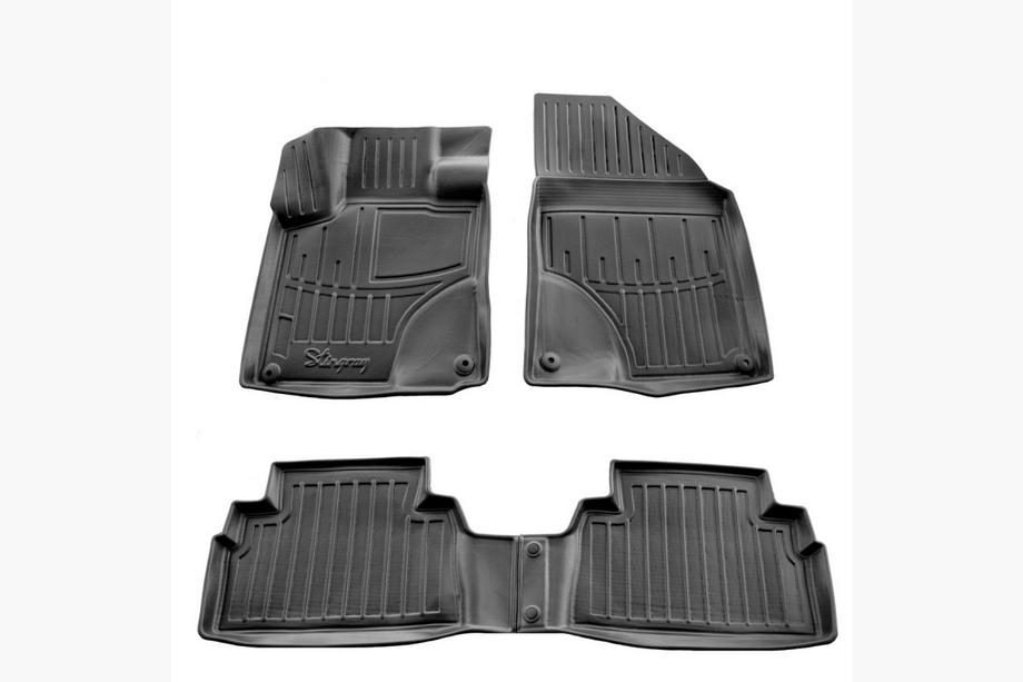 Geely Binyue/Coolray 2018- Stingray 3D Rubber Floor Mats (4 pcs) Image