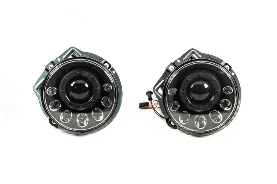 Mercedes G class W463 1990-2018 Front Headlights Manor Black LED (2006-2017) Image