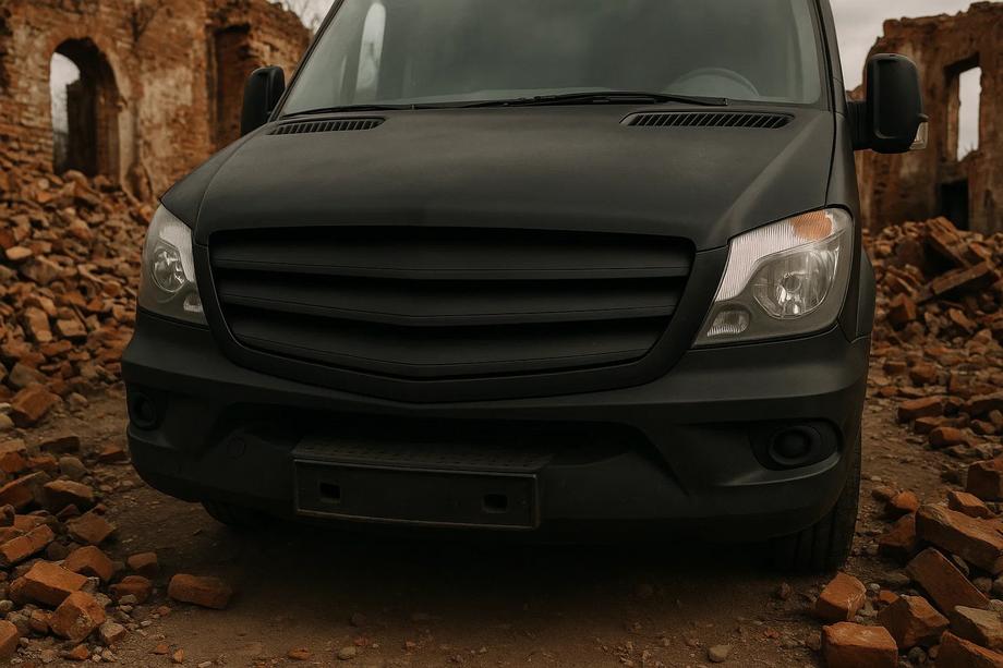Mercedes Sprinter W906 2006–2018 Front Grille Exclusive 2013-2018 (primed for painting) Image