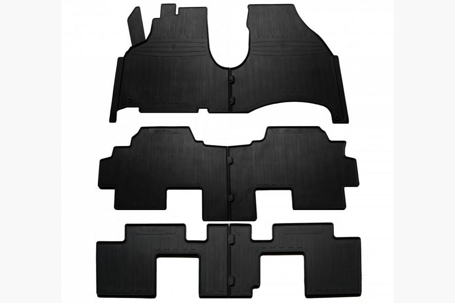 Peugeot 807 2002-2014 Rubber Floor Mats Stingray (3 Rows, 6 pcs) Image