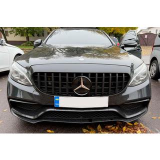 Front emblem under glass, black trim a2058806406 photo 1