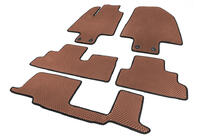 Infiniti QX60 2022- Floor Mats (3 Rows, EVA, Brown) photo 2