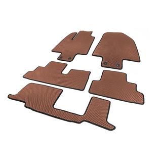 Floor Mats (3 Rows, EVA, Brown) photo 2