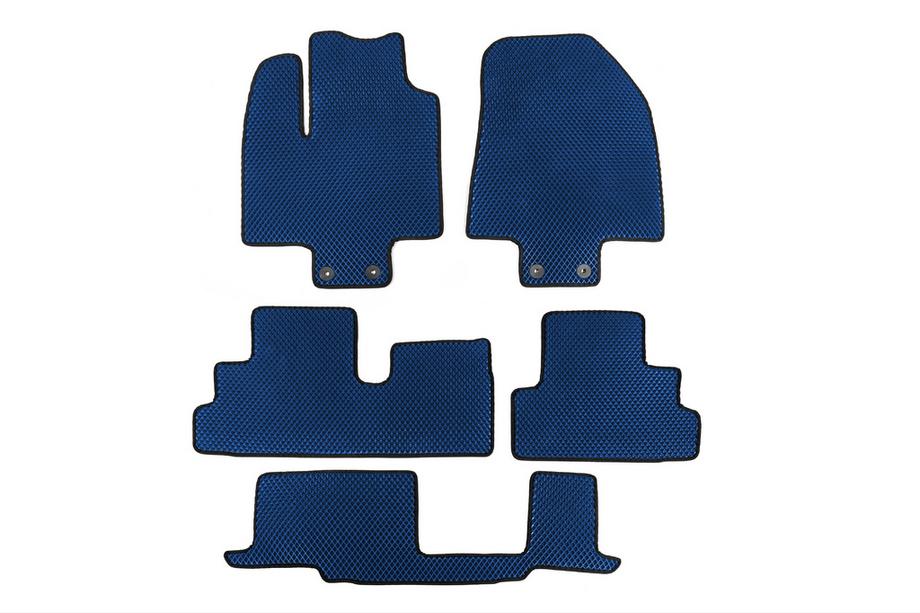 Infiniti QX60 2022- Floor Mats (3 Rows, EVA, Blue) Image