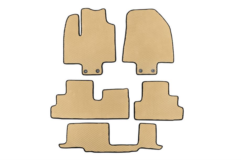Infiniti QX60 2022- Floor Mats (3 Rows, EVA, Beige) Image