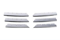 Renault Megane II 2004-2009 Chrome Grille Covers (Model 2004-2006, 6 pcs, Stainless Steel) OmsaLine - Italian Stainless Steel photo 3