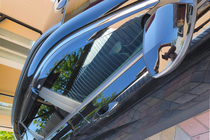 Hyundai Kona 2023- Window deflectors with chrome trim (4 pcs, Niken) photo 8