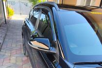Hyundai Kona 2023- Window deflectors with chrome trim (4 pcs, Niken) photo 7