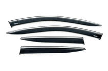 Hyundai Kona 2023- Window deflectors with chrome trim (4 pcs, Niken) photo 3