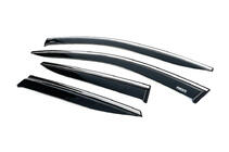 Hyundai Kona 2023- Window deflectors with chrome trim (4 pcs, Niken) photo 9