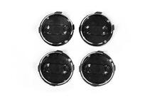 Audi Wheel center caps 57/61 mm with ring (4 pcs, black) photo 3