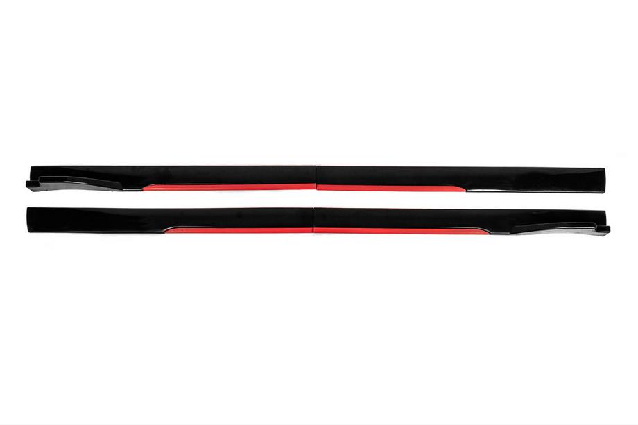 Universal Side Skirt Extensions Niken Red (ABS) (4pcs) Photo 3
