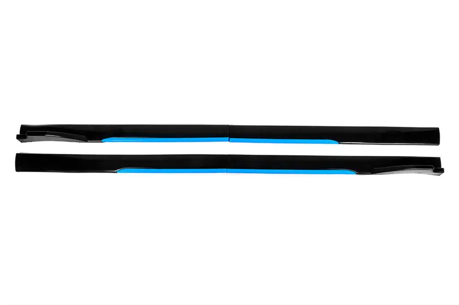 Universal Side Skirt Extensions Niken Blue (ABS) (4pcs) Photo 3
