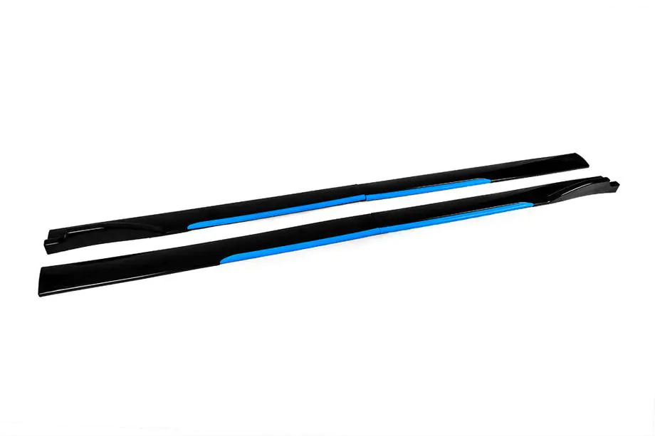 Universal Side Skirt Extensions Niken Blue (ABS) (4pcs) Photo 4