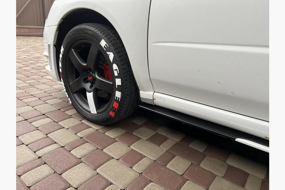 Universal Side Skirt Extensions Niken White (ABS) (4pcs) Photo 8