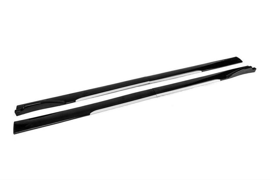 Universal Side Skirt Extensions Niken White (ABS) (4pcs) Photo 4