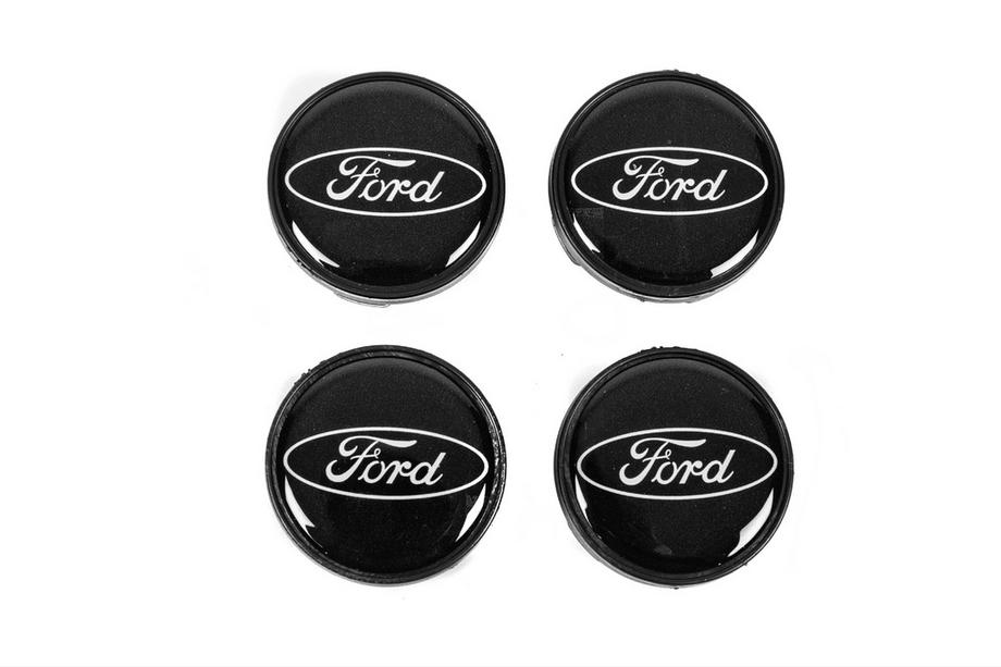 Ford Wheel Center Caps 53/51mm Black frd5351b (4 pcs) Image