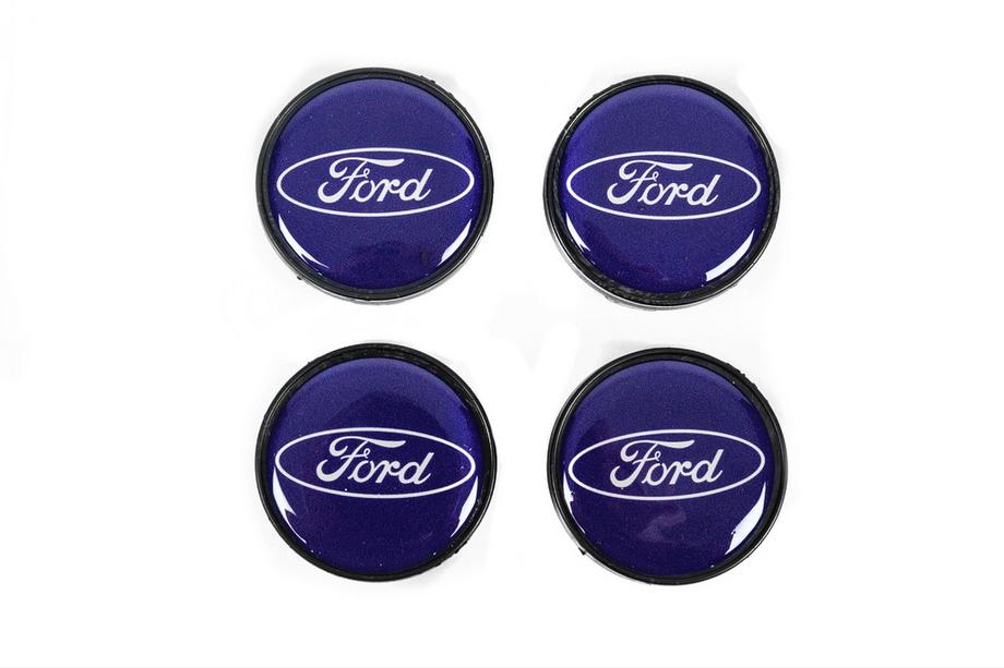 Ford Wheel Center Caps 53/51mm Blue frd5351bl (4 pcs) Image