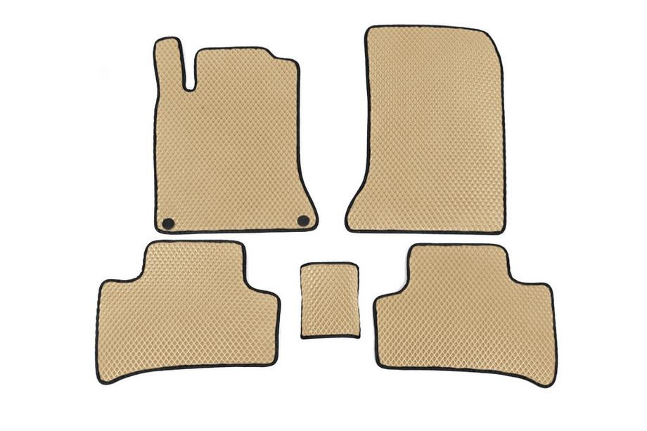 Mercedes B-class W246 2011-2018 EVA Floor Mats (2014-2018, Electric, Beige) Image
